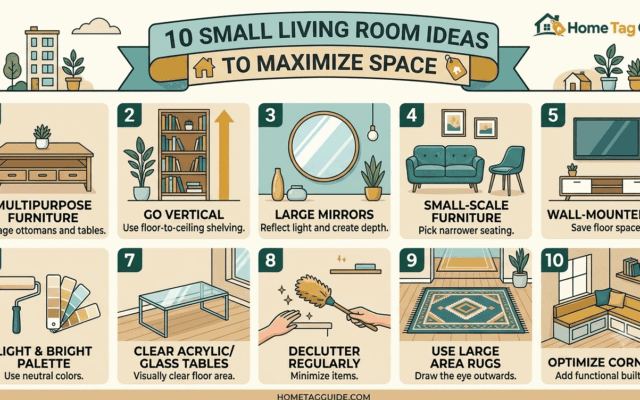 10 Small Living Room Ideas to Maximize Space | Home Tag Guide