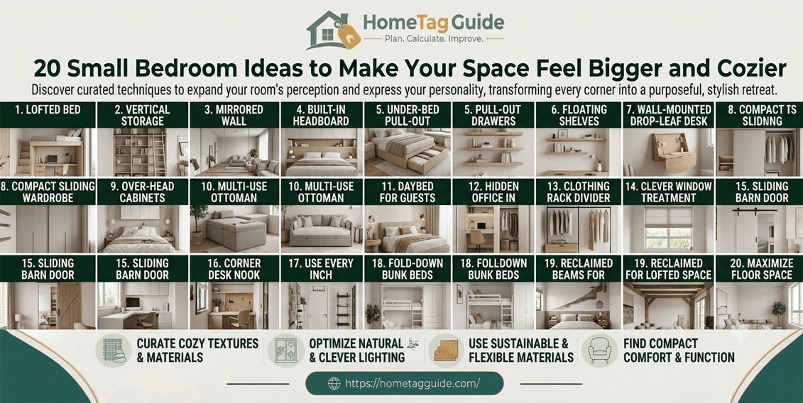 20 Small Bedroom Ideas to Make Your Space Feel Bigger and Cozier