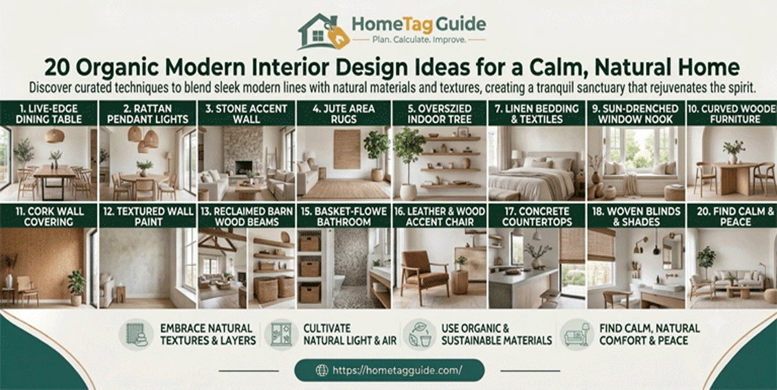 20 Organic Modern Interior Design Ideas for a Calm