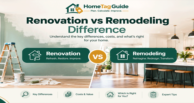 renovation vs remodeling-difference