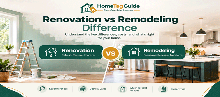 renovation vs remodeling-difference